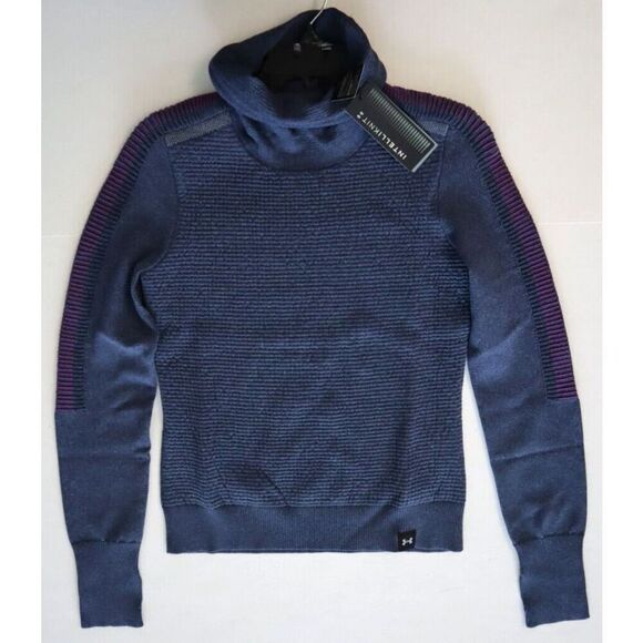 Under Armour 1371576-768 Women's Sz S Blue Intelliknit Run Funnel L/S Top - Picture 11 of 15